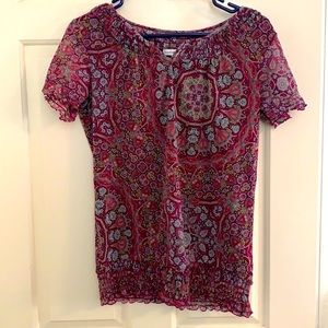 Croft and Barrow Floral Top- LIKE NEW